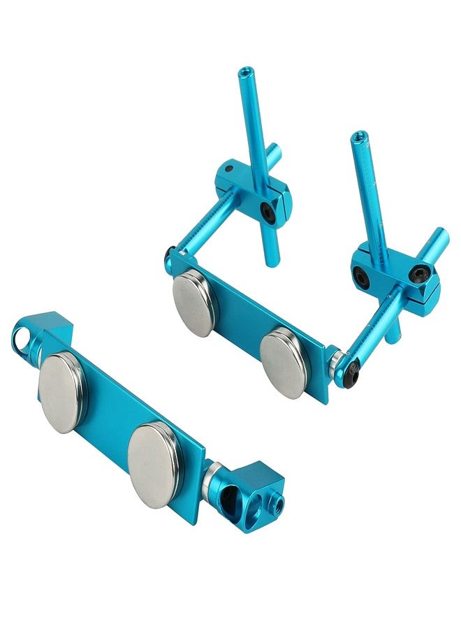 Pothyes RC Magnetic Body Post Stealth Invisible Body Shell Mount Column Kit Compatible with HSP Sakura D3 XIS Himoto HPI Tamiya TT-01 TT-02 1/10 RC Touring Car Drift Car (Blue) - Image 2
