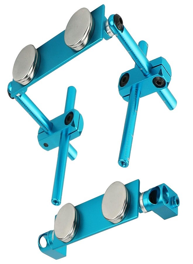 Pothyes RC Magnetic Body Post Stealth Invisible Body Shell Mount Column Kit Compatible with HSP Sakura D3 XIS Himoto HPI Tamiya TT-01 TT-02 1/10 RC Touring Car Drift Car (Blue) - Image 1