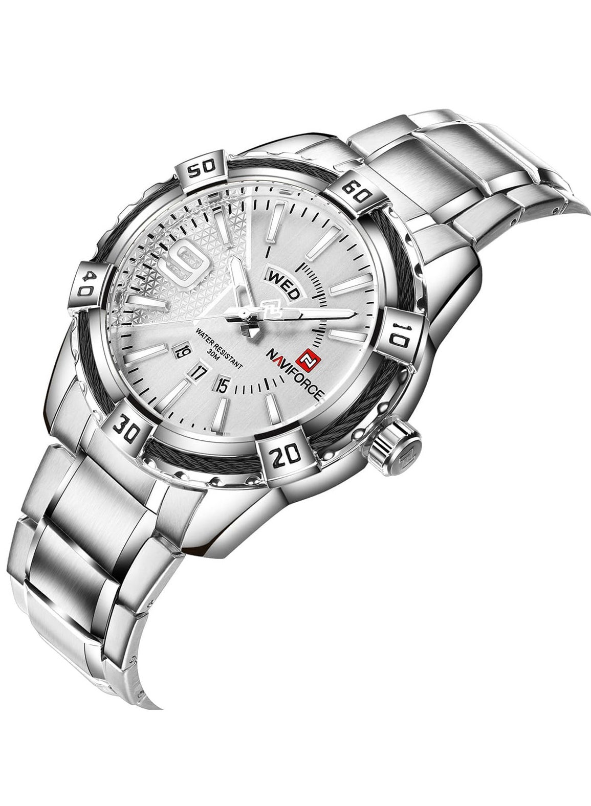 Naviforce Watch For Men NF9117S-S-W