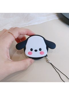Color Picture Suitable For Fujifilm Instax Mini Evo Special Silicone Lens Cover Camera Protective Cover-Color:Black Lid-pink Cheek PC Dog