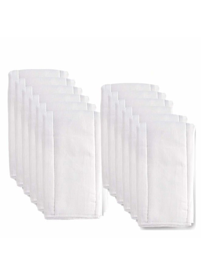 Fasoar 6 Ply Cloth Diapers Prefold, Thick Washable Absorbent Cotton Prefold Cloth Diaper Burp Cloths for Babies and Toddlers Multi-Use (10-35 lbs) 12 Pack - Image 1