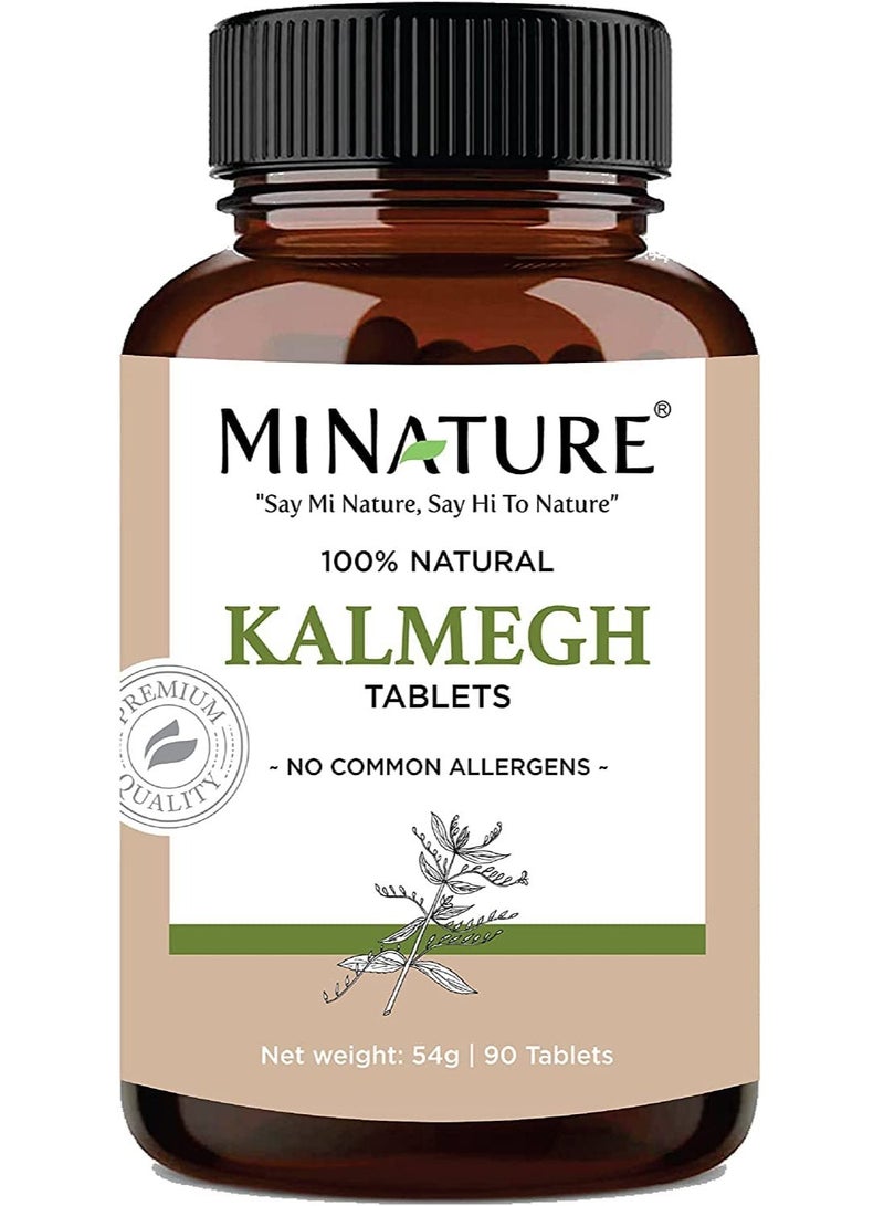 mi nature Kalmegh Tablets (Andrographis paniculata) | 90 Veg Tablets, 45 Day supply - Image 1