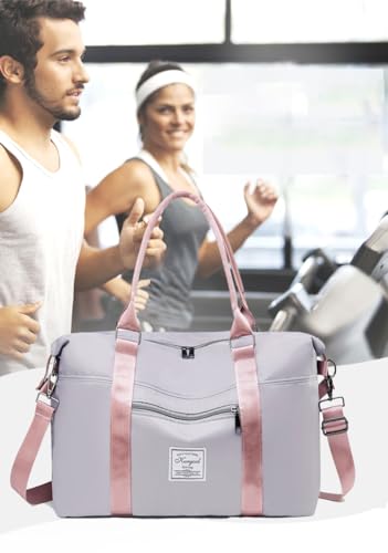 KURGOOL Gym Bag with Wet Pocket Travel Duffel Bag for Sports and Weekend Getaway Lightweight Overnight Bags for Women and Men - Image 3