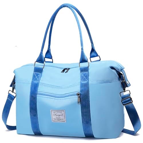 KURGOOL Gym Bag with Wet Pocket Travel Duffel Bag for Sports and Weekend Getaway Lightweight Overnight Bags for Women and Men - Image 1