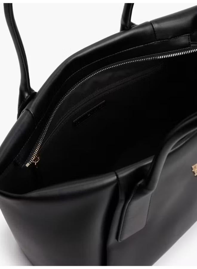 TOMMY HILFIGER Essential Metallic Logo Tote Bag - Image 5