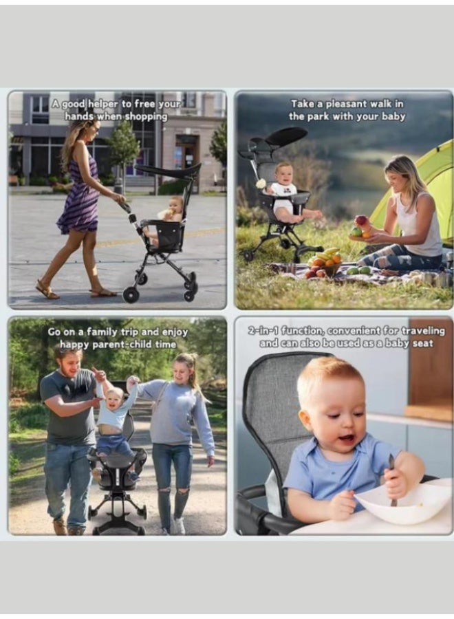 Baby Stroller Lightweight Foldable for Travel – Cabin-Friendly Trolley Pram for Kids, Perfect for Airplane Travel, Foldable Baby Stroller for Easy Storage, Ideal for Babies and Toddlers Up to 5 Years - Image 2