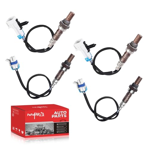 PAPAPARTS O2 Oxygen Sensor 2344668 2344256 Upstream Downstream Compatible with Cadillac Escalade for Chevy Silverado 1500 2500 Suburban Avalanche Tahoe 20082014 for GMC Sierra Yukon XL Set of 4 - Image 1