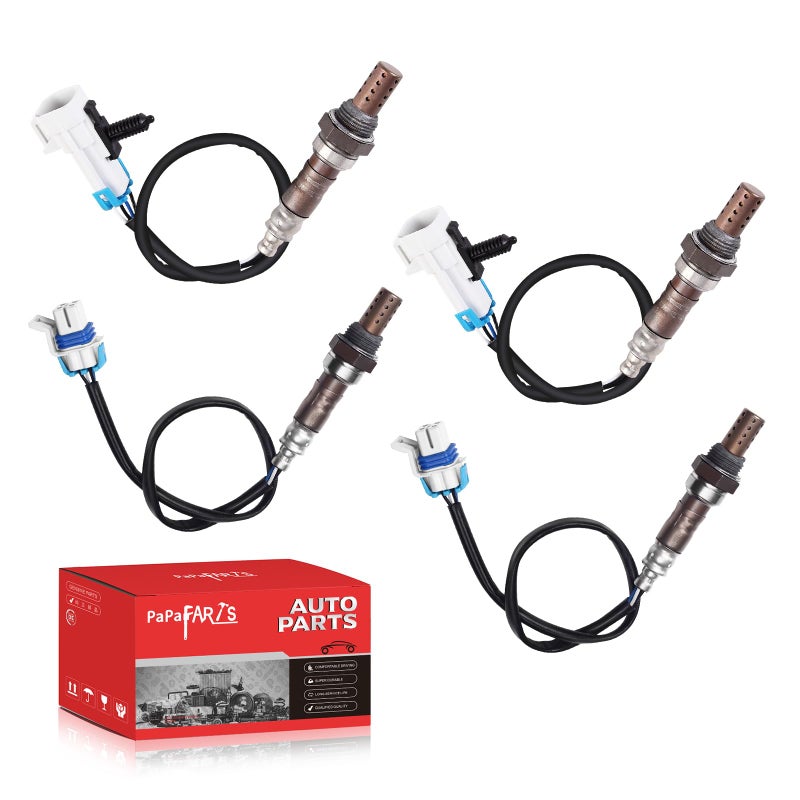 PAPAPARTS O2 Oxygen Sensor 2344668 2344256 Upstream Downstream Compatible with Cadillac Escalade for Chevy Silverado 1500 2500 Suburban Avalanche Tahoe 20082014 for GMC Sierra Yukon XL Set of 4 - Image 2