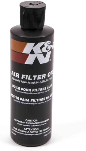 K+N K&N Air Filter Oil: 8 Oz Squeeze Bottle; Restore Engine Air Filter Performance and Efficiency, 99-0533 - Image 5
