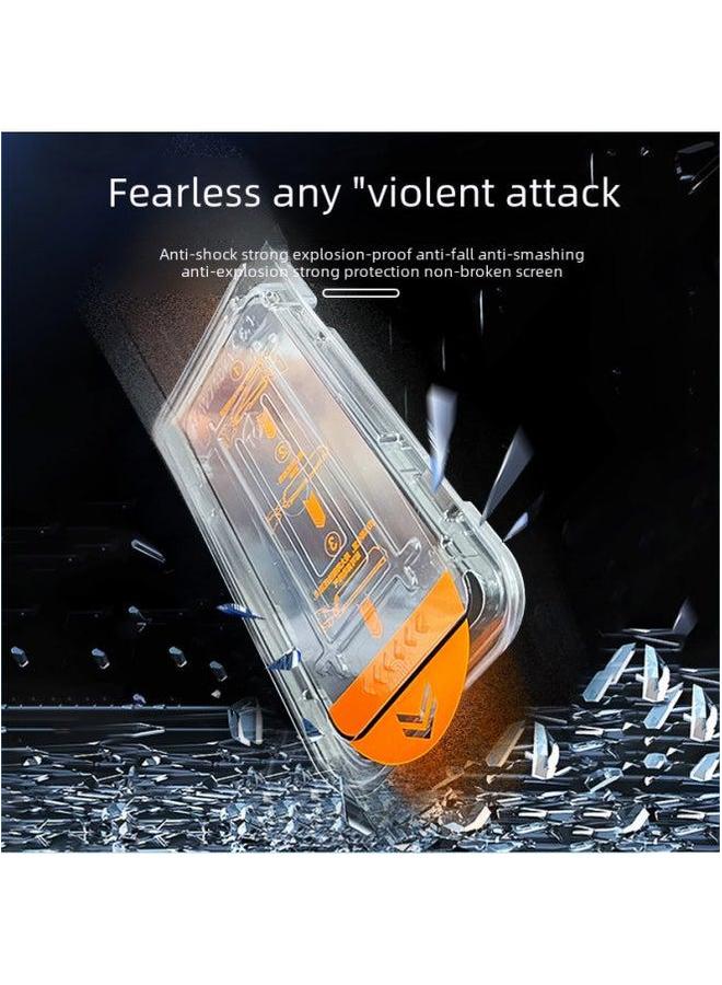 Tempered Glass Screen Protector For IPhone 15 Anti-spy 13 Privacy 14promax Explosion-proof Mobile Phone Film-Color:Safety And Anti-peep 【independently Packaged 2 Pieces★30 ° Anti-peeping★Antistatic】 - Image 2