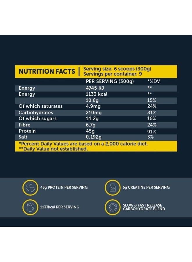 Basix Total Gainer Vanilla Whip 6 lb Tub - Image 3