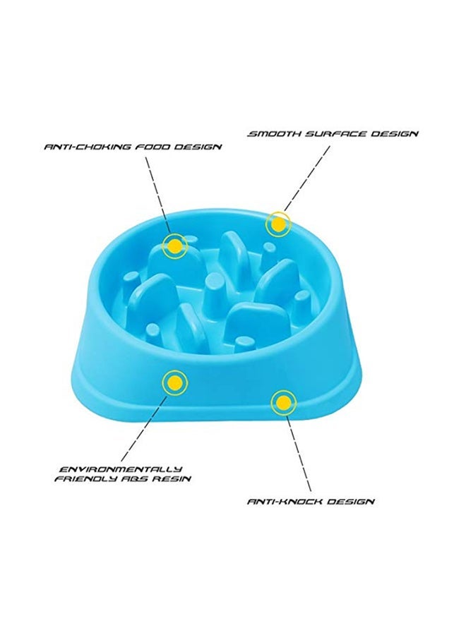 NIBEMINENT Slow Feeder Bloat Pet Bowl Blue 20centimeter - Image 3