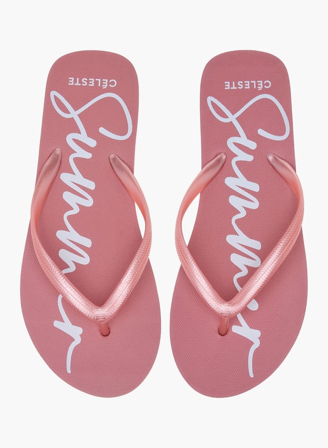 Celeste Women's Printed Thong Slippers - Image 1