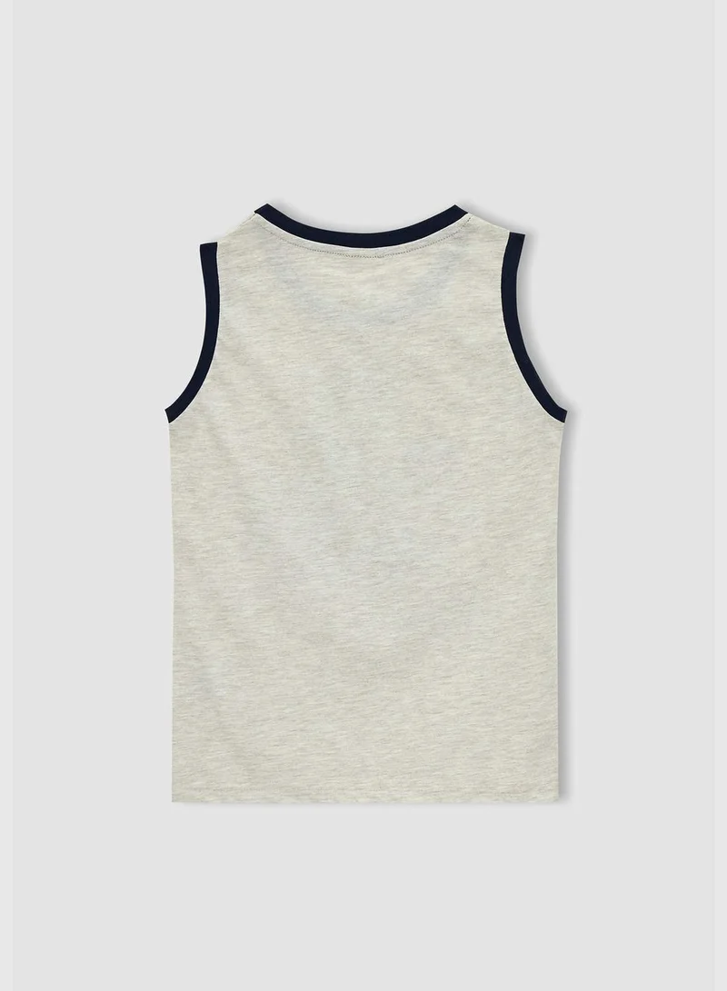 DeFacto Boy Regular Fit Crew Neck Homewear Knitted Pyjamas - 2 Pieces