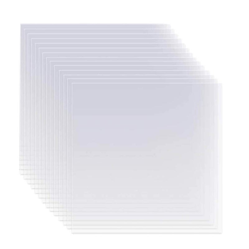 EGOSKY 26 Pack 6 Mil Mylar Sheets 12 x 12 Clear Blank PET Blank Stencil Material Make Your Own Stencil for Silhouette Cricut Vinyl