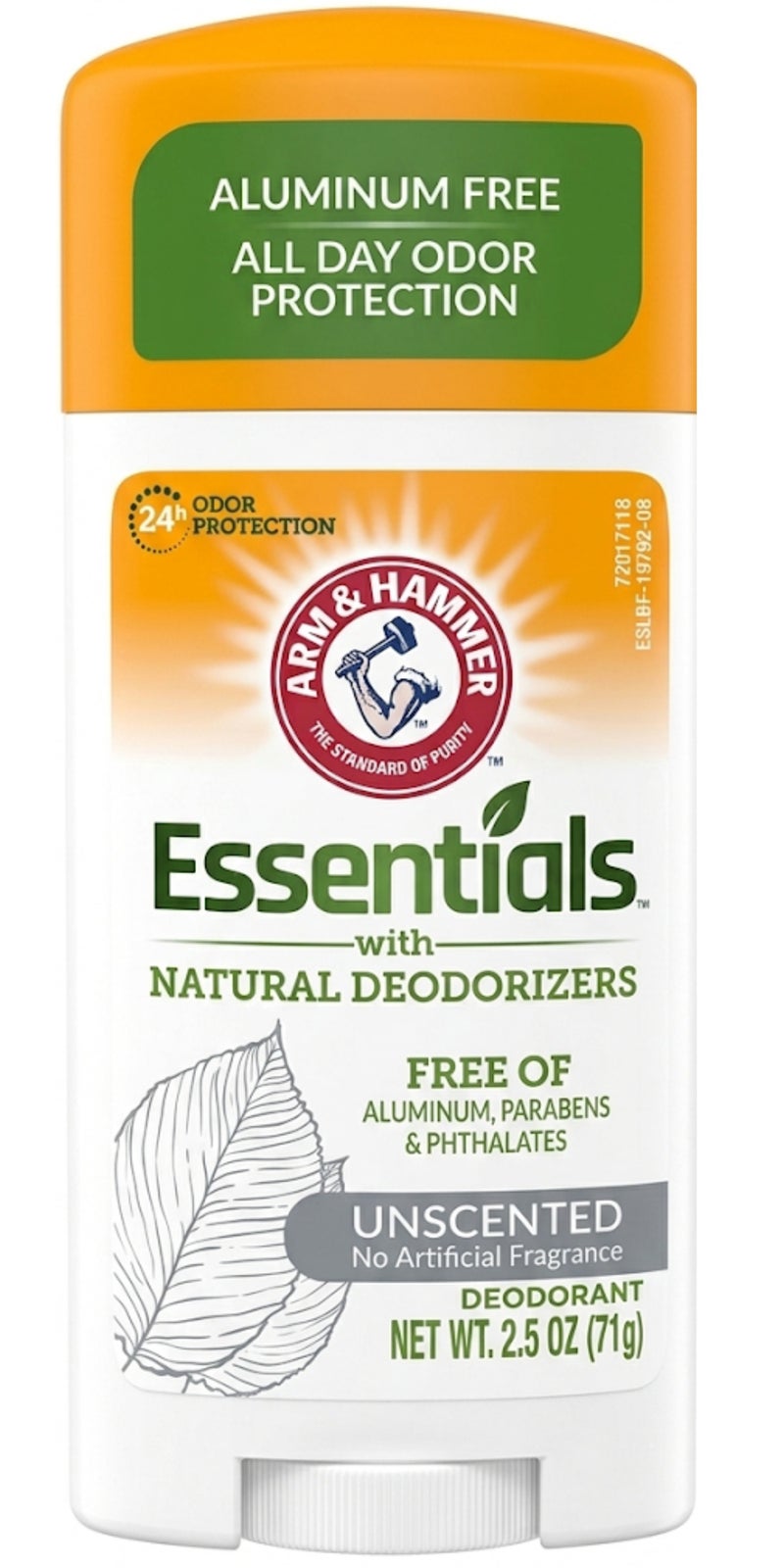 Essentials With Natural Deodorizers Unscented No Artificial Fragrance 71g
