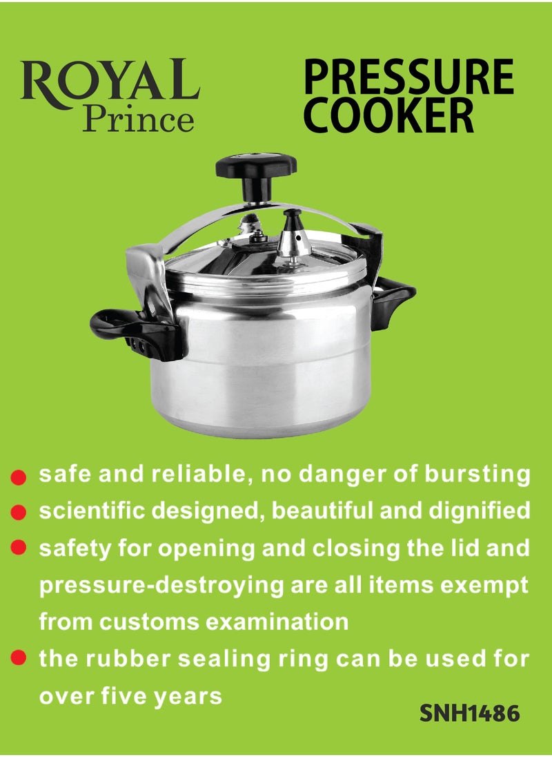 Royal Prince Aluminium Pressure Cooker 9 Liter Arabic Cooker SNH1486 Silver Color - pzsku/ZAFF7EFEB026BD808A403Z/45/_/1732111157/4c71a110-b82a-4d0e-868b-888b480e4cca