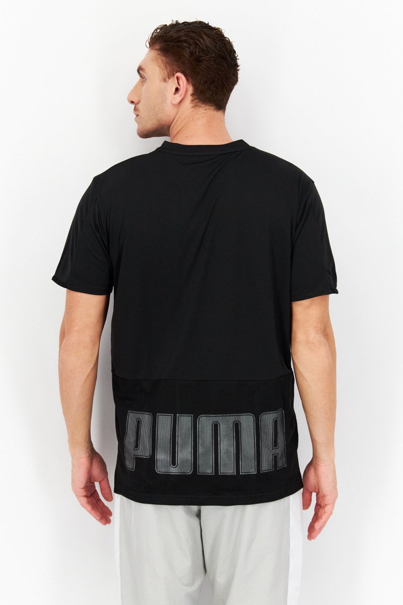 PUMA Men Sportswear Fit Printed Training T-Shirt, Black - Image 3