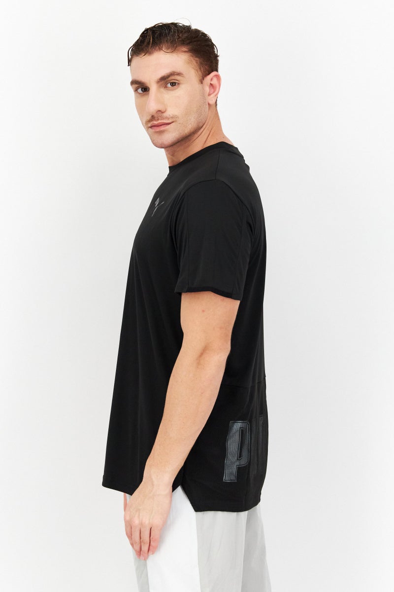 PUMA Men Sportswear Fit Printed Training T-Shirt, Black - Image 4