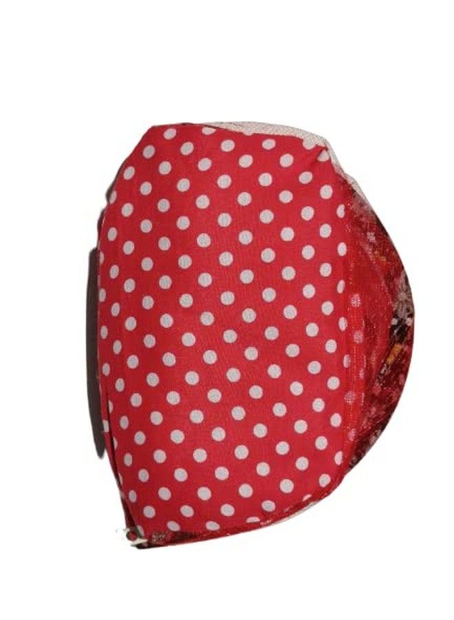 FIRMUS Laddo Gopal Net Bed/Night Bistar with Mosquito Net for Kanha Ji Medium Krishna Ji Red (Size_9) - Image 3