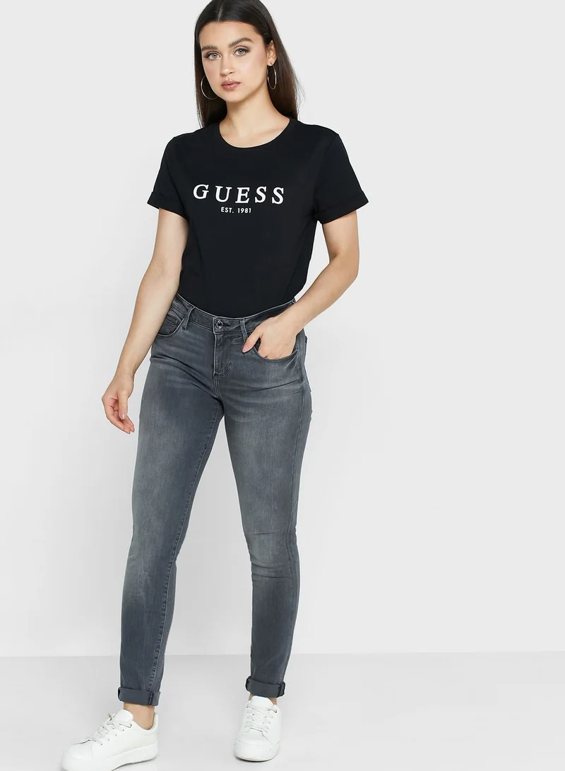 GUESS High Waist Skinny Jeans