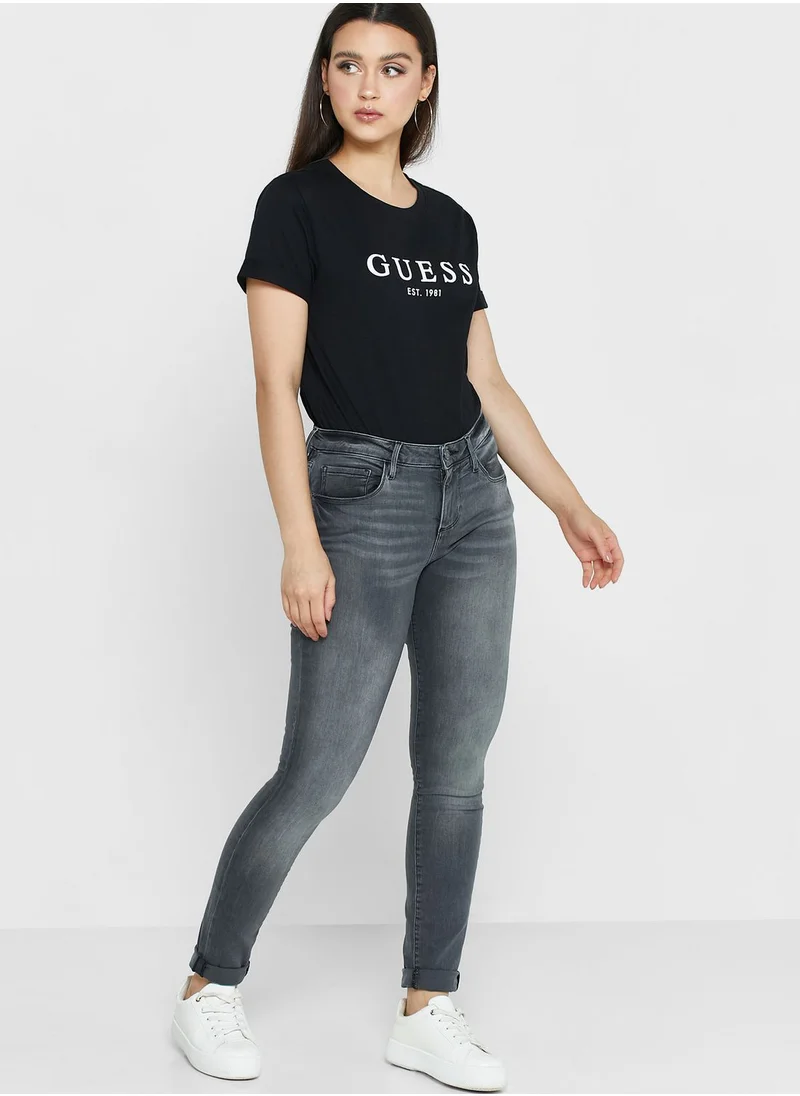 GUESS High Waist Skinny Jeans