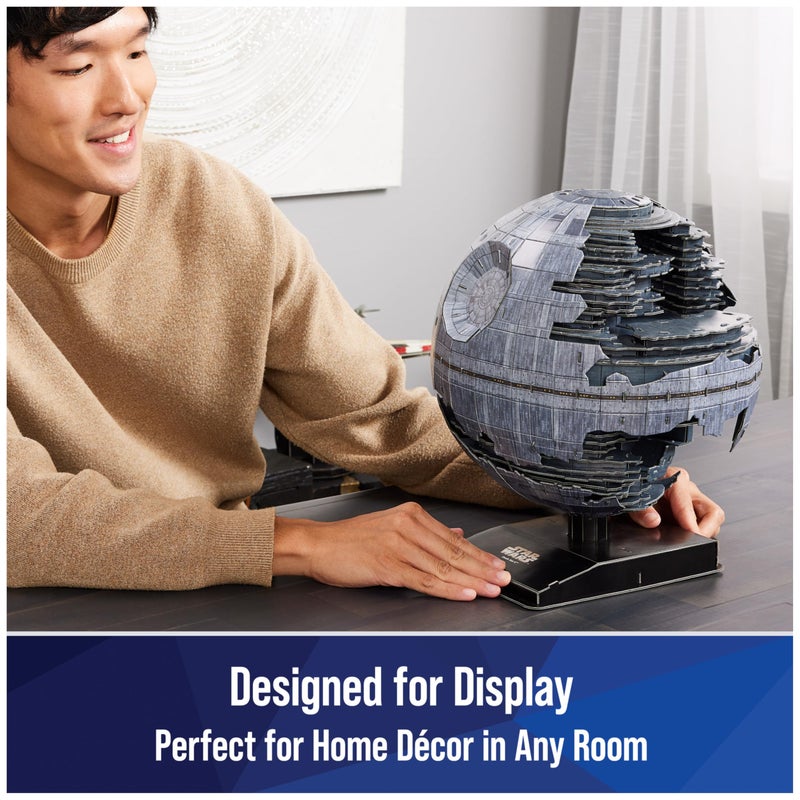 4D Build Star Wars Deluxe Death Star II Cardstock 3D Model Kit, Star Wars Gifts, Desk DÃ©cor for Fans & Collectors, 272 Pieces, 3D Puzzles, Gift Ideas for Ages 12 & Up - Image 5