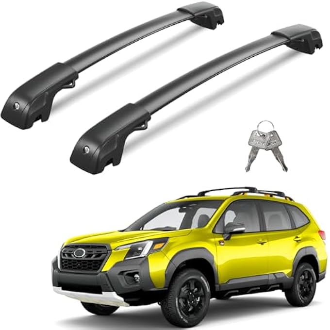 rayihni حامل سقف بوزن 220 رطل مع قضبان عرضية متوافقة مع 22-24 سوبارو فورستر ويلدرنس - Image 2