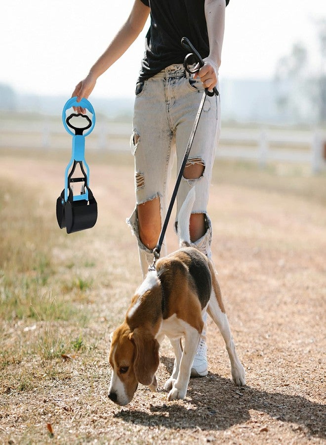 WADY Pet Dog Pooper Scooper,1PC Non-Breakable Pooper Scooper, Large Pooper Scooper,Long Handle Heavy Duty Dog Poop Scooper,Durable Dog Poop Pick Up Tool with Jaw Claw Bin for Easy Grass and Gravel (Blue) - Image 5