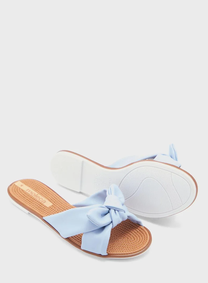 MOLECA Mikayla Cross Strap Flat Sandals