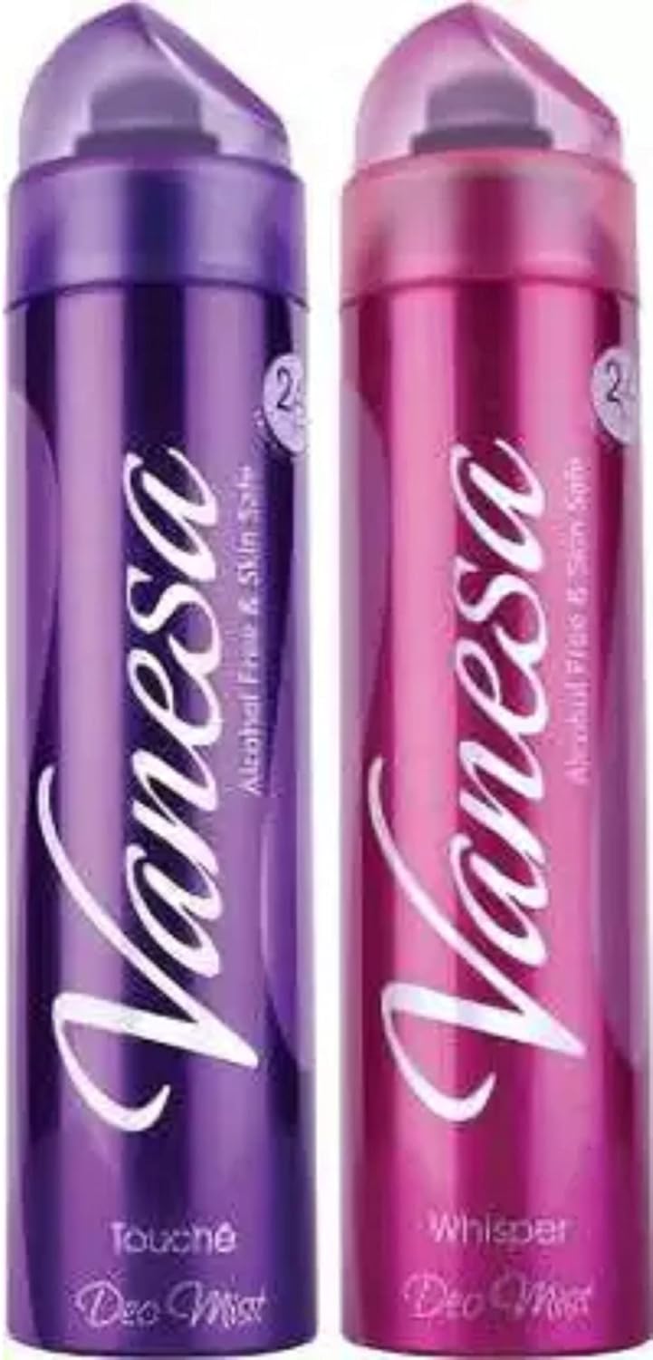 Vanesa Deo Mist Touche and Whisper Deo Combo for Women 300ml Pack of 2 - Image 1