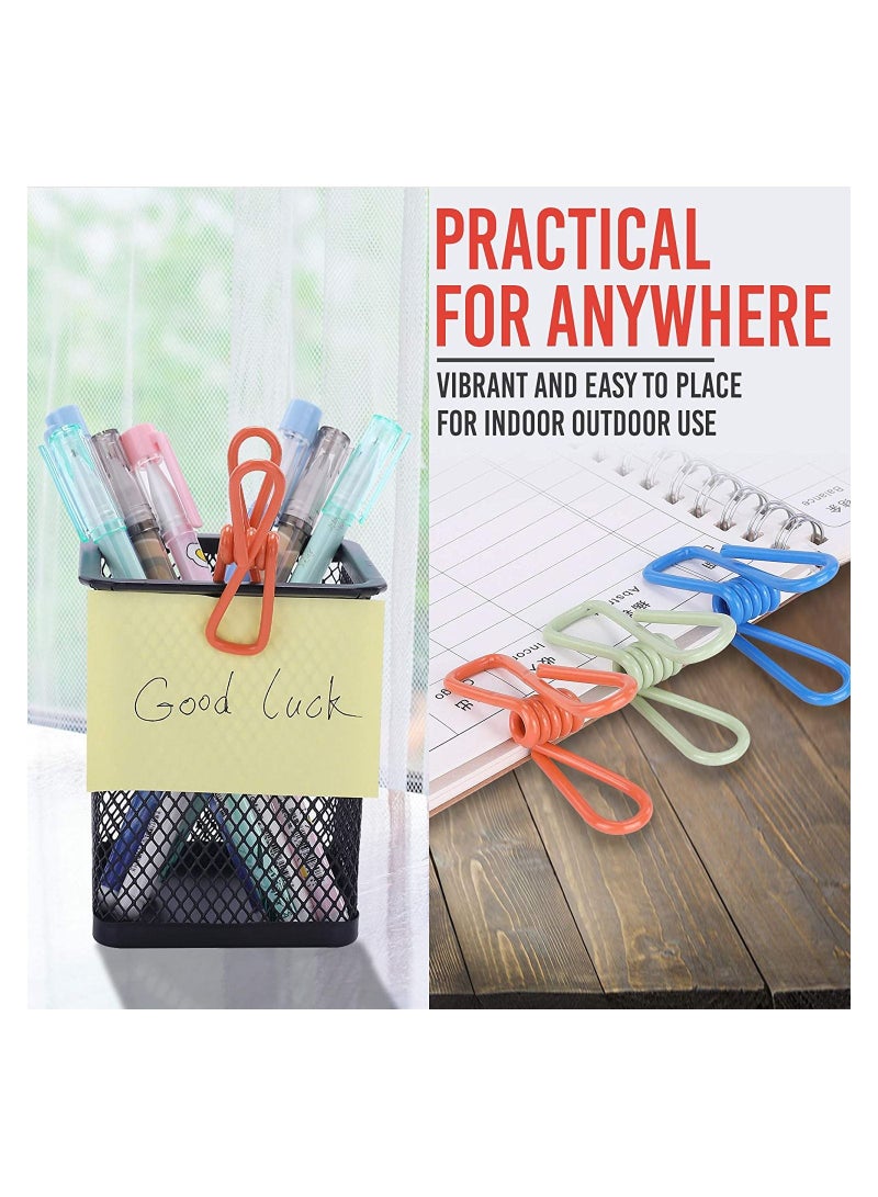 SYOSI Chip Clips, 30 Pack Clothes Pins, Bag Clips, Food Clips, Paper Clips, Bag Clips for Food, Kitchen Clips, 2 Inch Clothespins for Photo and Crafts, Metal Clips for Indoor and Outdoor Uses - Image 3