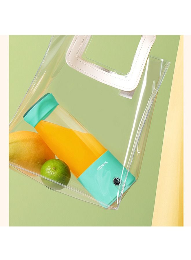 KONKA Electric Mini Portable Blender Juicer Usb Rechargeable For Smoothie 380ml Blue - Image 4