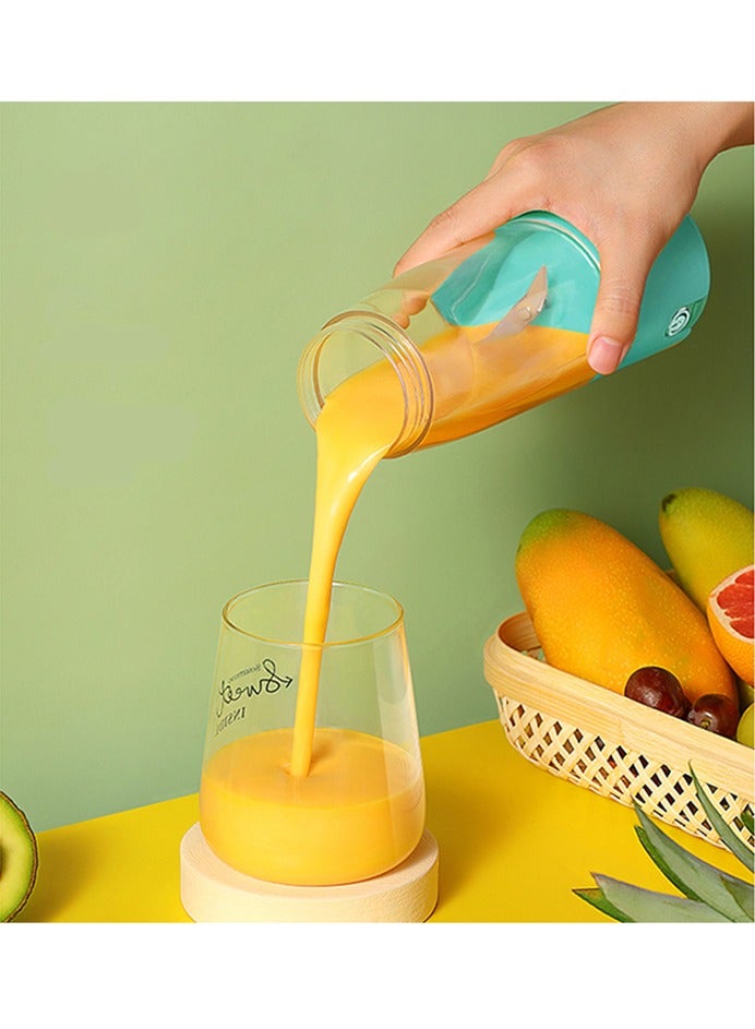 KONKA Electric Mini Portable Blender Juicer Usb Rechargeable For Smoothie 380ml Blue - Image 3