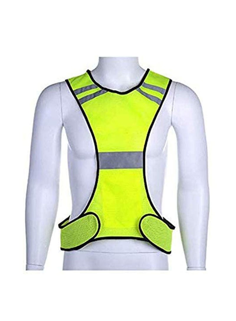 High Visibility Safety Vest, Reflective Vest for Running or Cycling Reflector Jackets with Pockets, Clothing Bike, Walking, Runners Security Gear Women, Men, Kids 