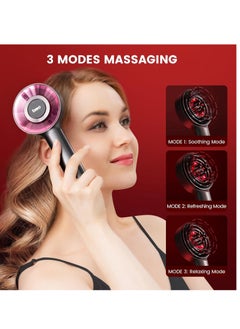 Breo Scalp3 Scalp Massaging Brush, Shiatsu Hair Scalp Massager with IPX7 Waterproof, Cordless Electric Massager for Scalp & Hair, Portable Massager for Head, Deep Massage at Home for Muscle Relax  - Image 4