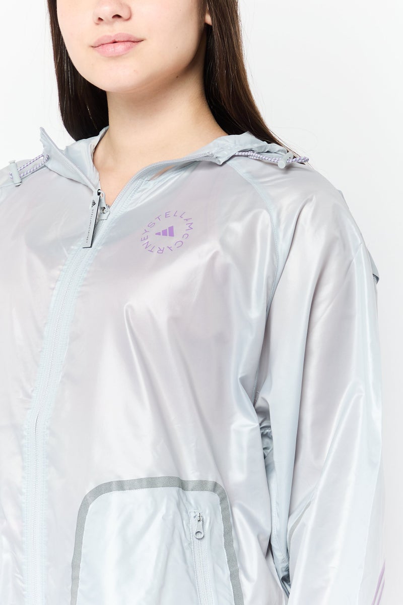 Adidas Adidas by Stella McCartney Women Sportswear Fit Long Sleeve Running Jackets, Grey - Image 3