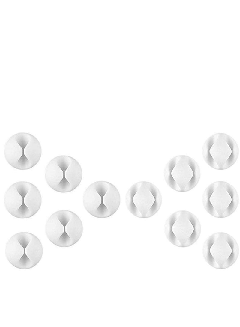 Barakah Cable Clips Self Adhesive Desk Cord Organizing Wire Holder System Cord Hooks for Durable Cord Management Long Lasting Wire Holder Desktop Cord Tidy Holder Management for TV PC Laptop - Image 1