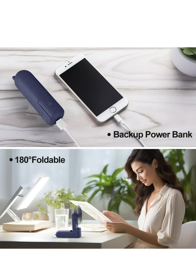 GALUIN Outdoor handheld fan with USB charging function, three-speed wind power, table small fan - Image 3