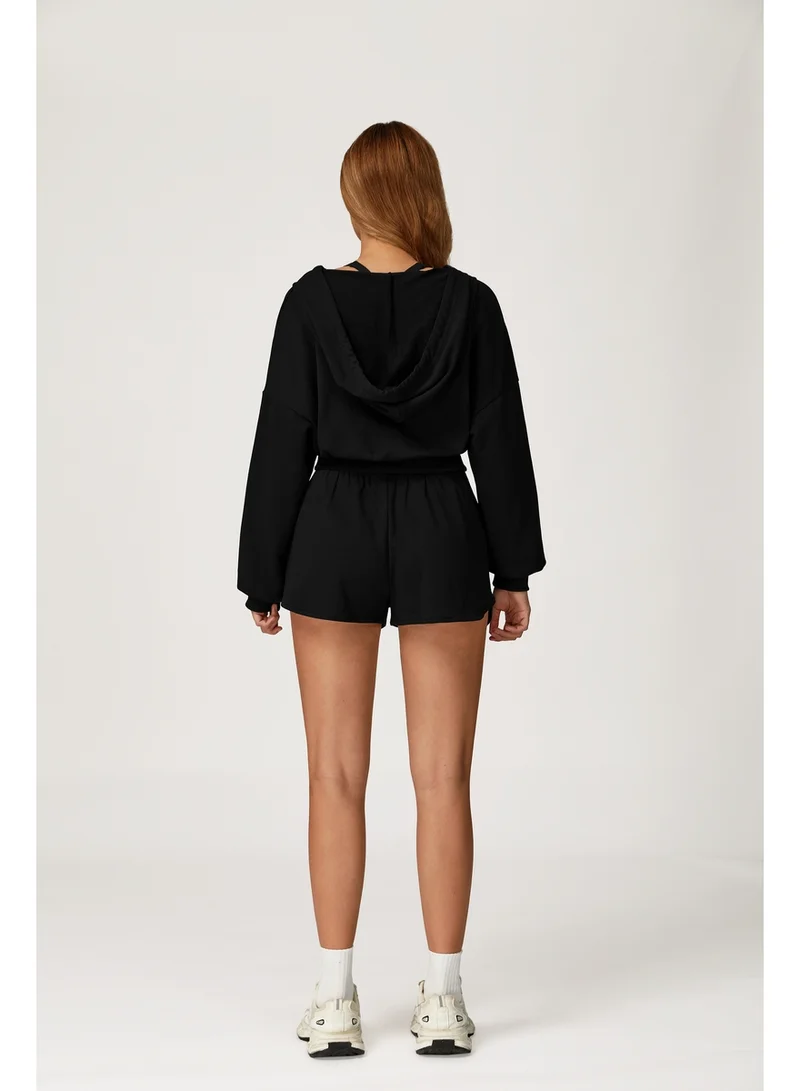 KAWN.YOGA Licorice-Black Loose Fit Jacket for Women | Best Price UAE