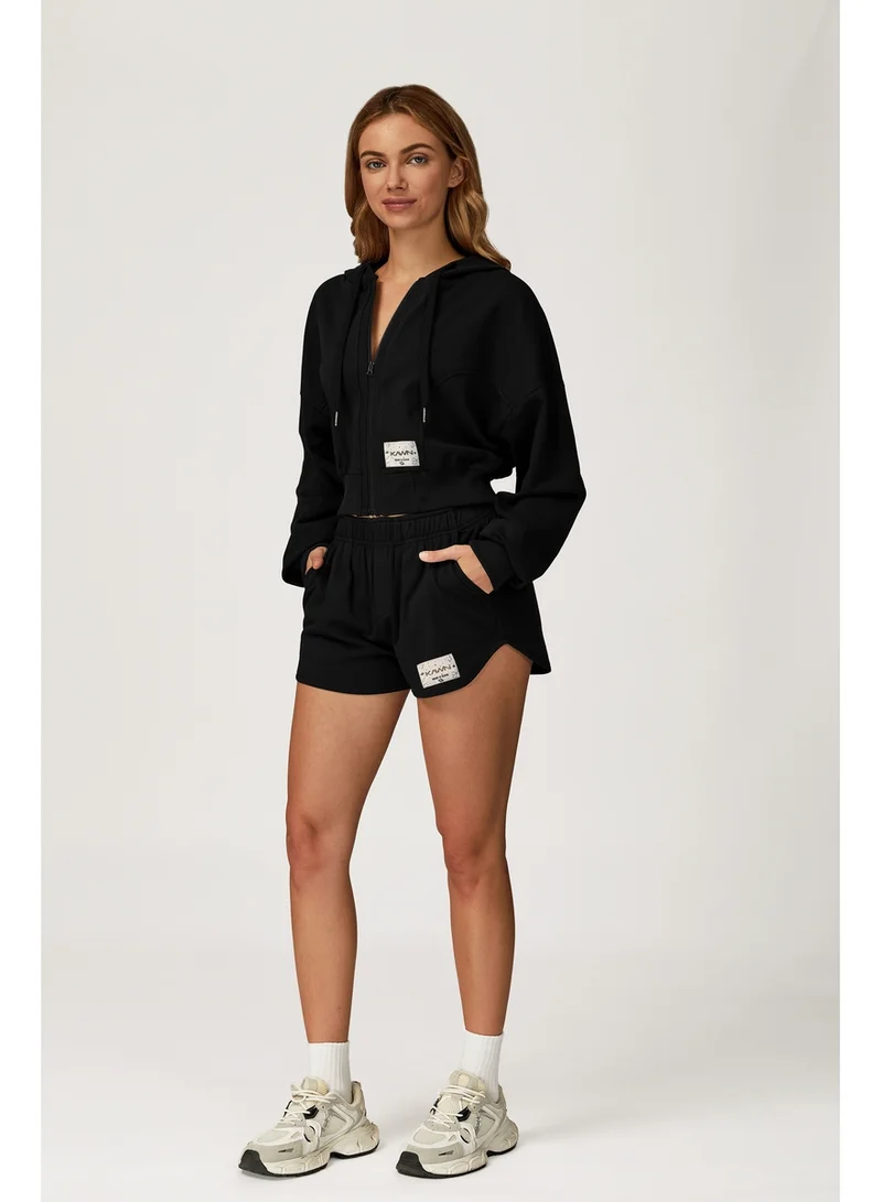 KAWN.YOGA Licorice-Black Loose Fit Jacket for Women | Best Price UAE
