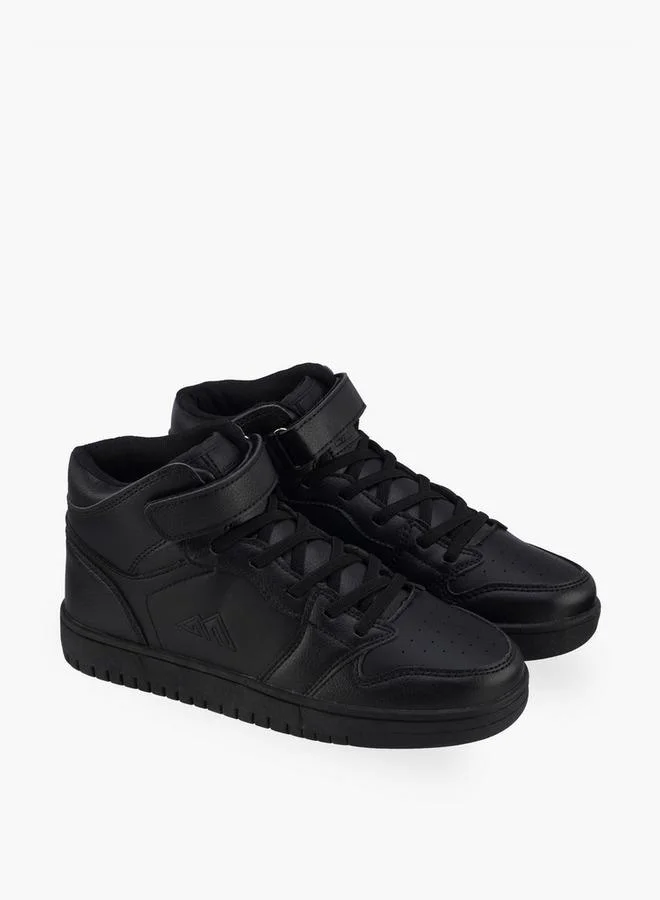 Oaklan By Shoexpress Boys Hook & Loop High Top School Sneakers
