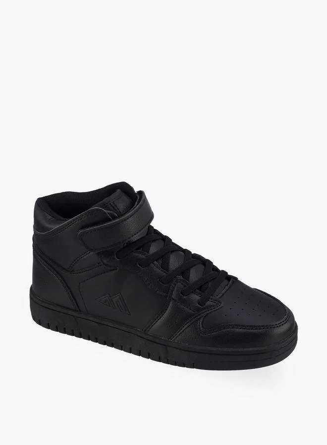 Oaklan By Shoexpress Boys Hook & Loop High Top School Sneakers