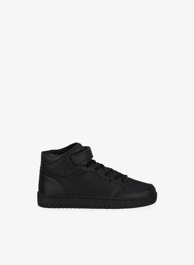 Oaklan By Shoexpress BLACK Boys Hook & Loop High Top School Sneakers for Men | Best Price UAE