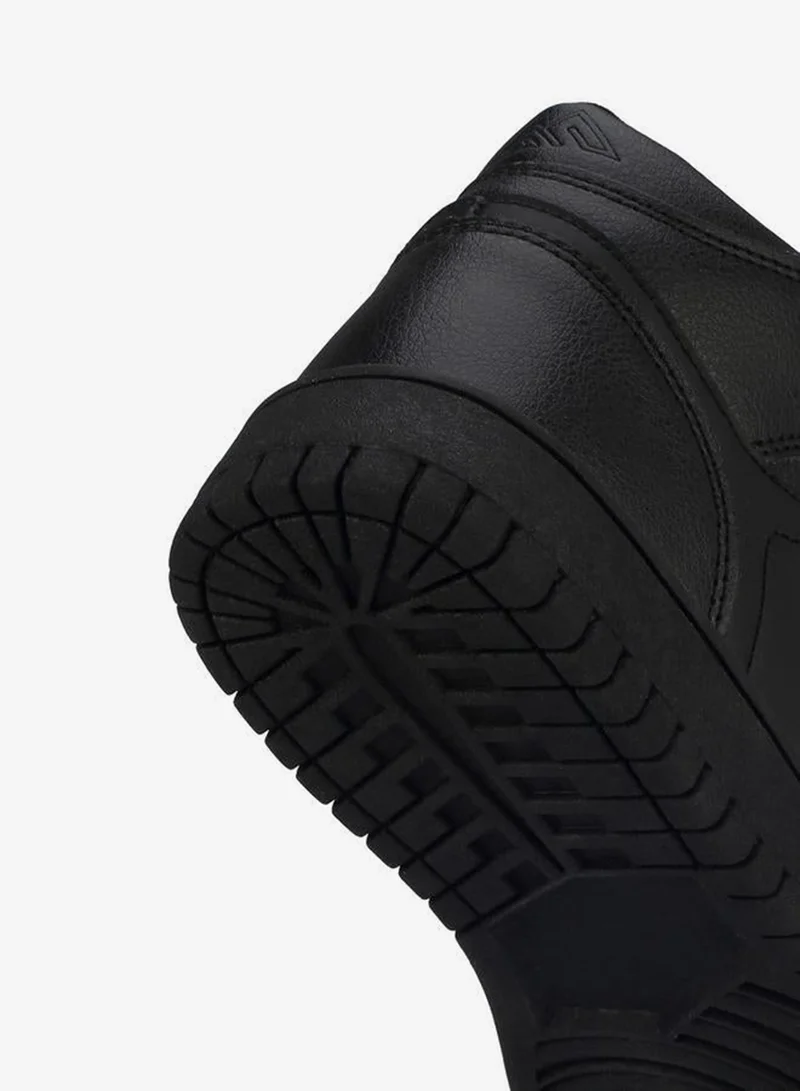 Oaklan By Shoexpress BLACK Boys Hook & Loop High Top School Sneakers for Men | Best Price UAE