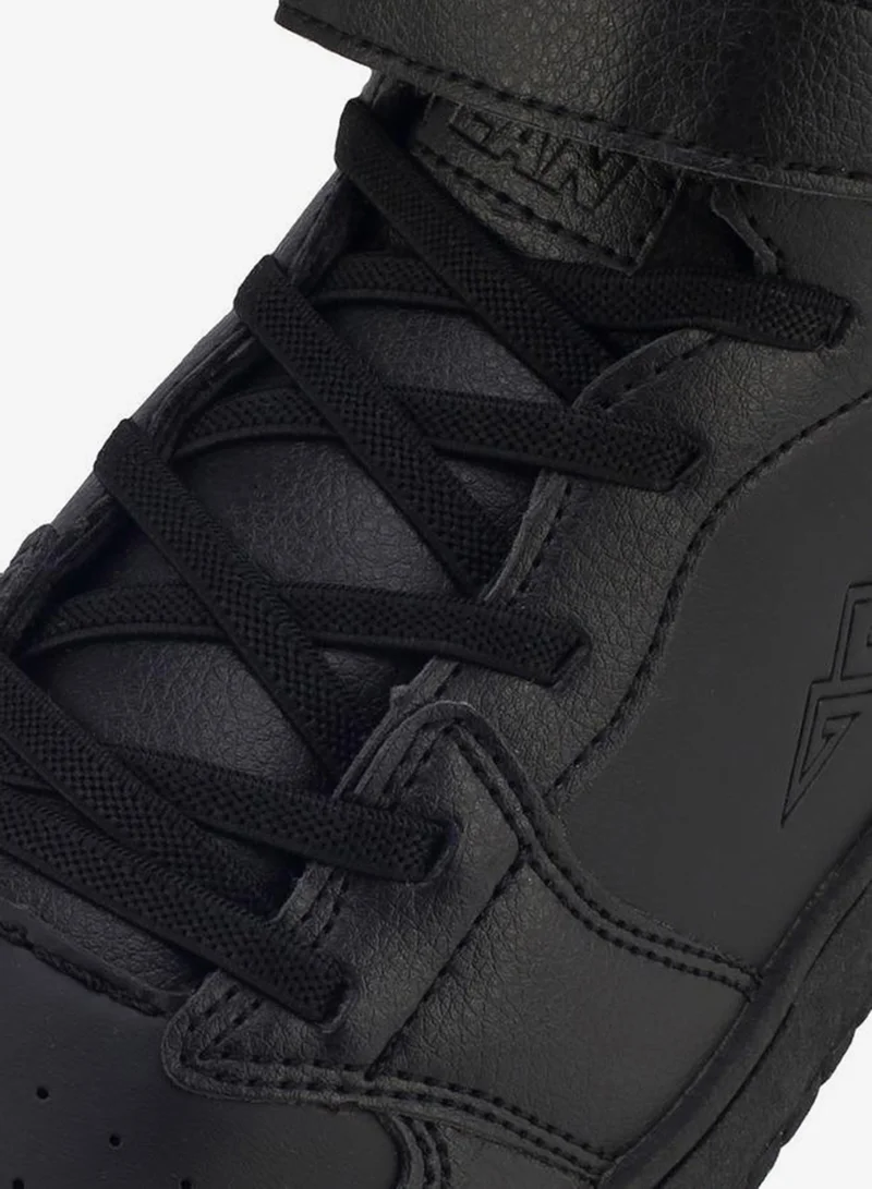 Oaklan By Shoexpress BLACK Boys Hook & Loop High Top School Sneakers for Men | Best Price UAE