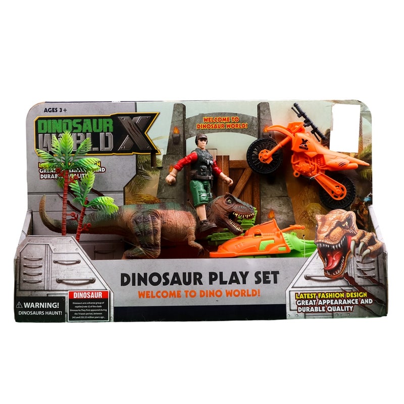 Dinosaur World Playset with Jetski & Motorcycle - 1035 - Image 1