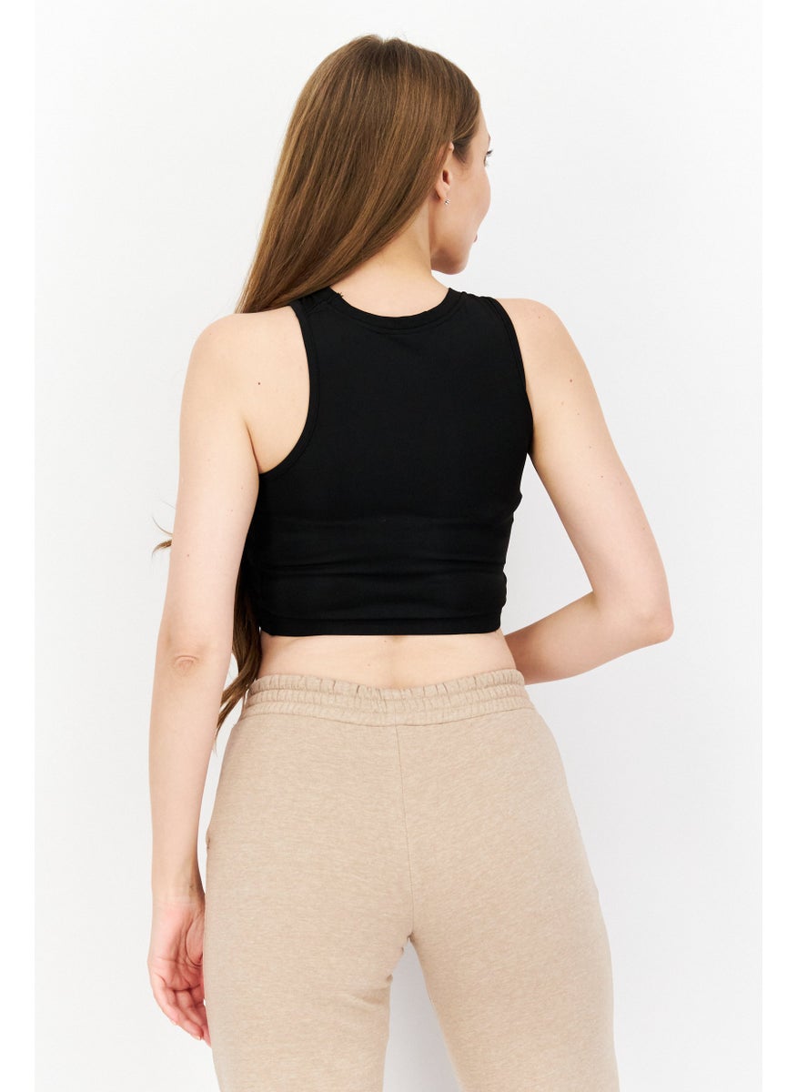 Women Crew Neck Sleeveless Solid Crop Top, Black - pzsku/ZAFF915B2EA9DF7CC60C1Z/45/_/1736691301/cec9a884-6aa8-448e-90fc-c1e2d956af80