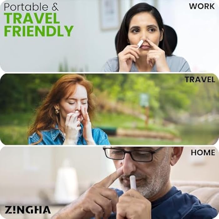 Z!NGHA Natural Aromatherapy Nasal Stick Boost Focus & Enhance Breathing | Portable Sinus Relief & Relaxation Nasal Inhaler Stick | Essential Oil Blend for Stress and Congestion (Watermelon) - Image 4