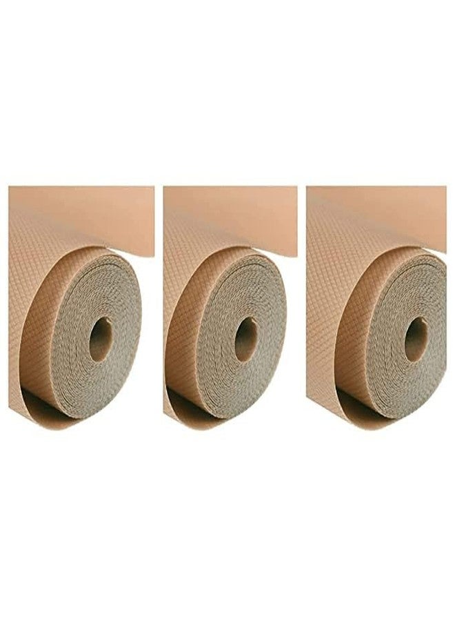 Mopak Decor حصيرة موباك ديكور متعددة الأغراض من مادة إيفا فائقة القوة، كلاسيكية مانعة للانزلاق، مناسبة للحمام والمطبخ وخزائن الأدراج والأرفف، لفة أليرا/لفائف بطانات المطبخ، مقاس حصيرة الطاولة - 45 سم × 150 سم، 1.5 متر (لون الوجه) - Image 1